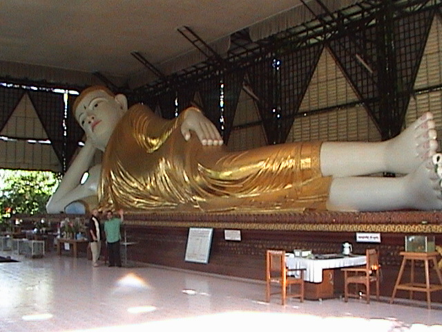 budda sleeping burma